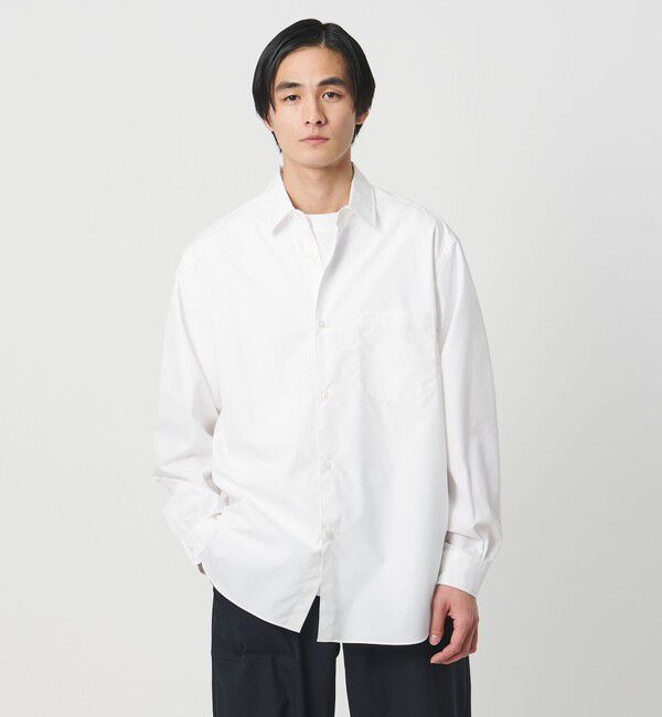 UNITED ARROWS「カリビアーナミルズ ポプリン レギュラーカラーシャツ」|シャツ・ブラウス|WHITE