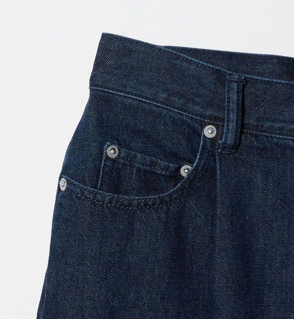 UNITED ARROWS「デニム タック ワイドパンツ」|デニム|