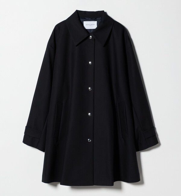 UNITED ARROWS「 Aライン ステンカラーコート」|ステンカラーコート|NAVY