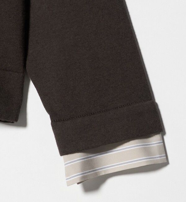 UNITED ARROWS「4WAY シャツコンビ ポロニット ‐ウォッシャブル‐」|ニット・セーター|