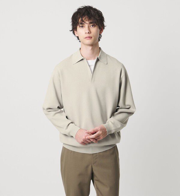 UNITED ARROWS「４シーズンズ ミラノリブ スキッパー ニット」|ニット・セーター|