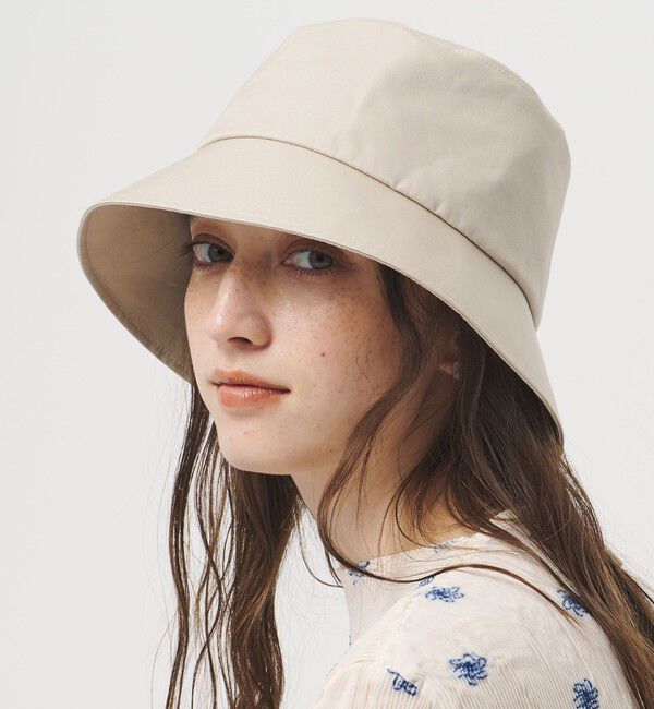 UNITED ARROWS「バックリボン バケットハット UV」|ハット|BEIGE