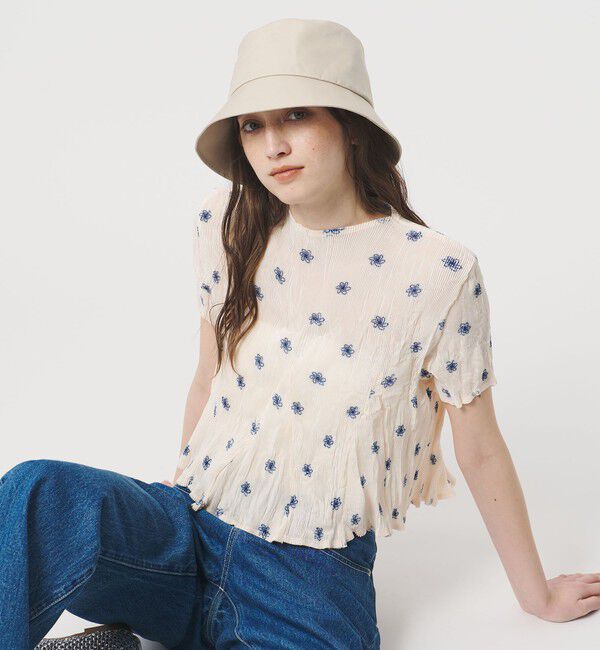 UNITED ARROWS「バックリボン バケットハット UV」|ハット|