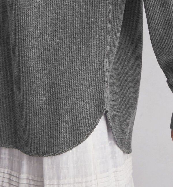 UNITED ARROWS green label relaxing「＜at ease＞ヘンリーネック ワッフル プルオーバー カットソー」|Tシャツ・カットソー|