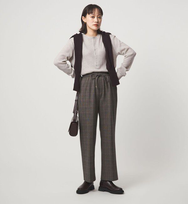 UNITED ARROWS green label relaxing「＜at ease＞ヘンリーネック ワッフル プルオーバー カットソー」|Tシャツ・カットソー|