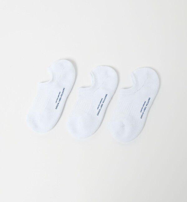 UNITED ARROWS green label relaxing「GLR フットレット 3P ソックス」|ソックス|WHITE