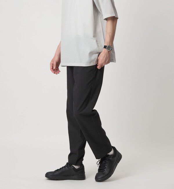 UNITED ARROWS green label relaxing「ドライポリエステル クイックベルト R2 イージーパンツ -防シワ・吸水速乾-」|その他|BLACK