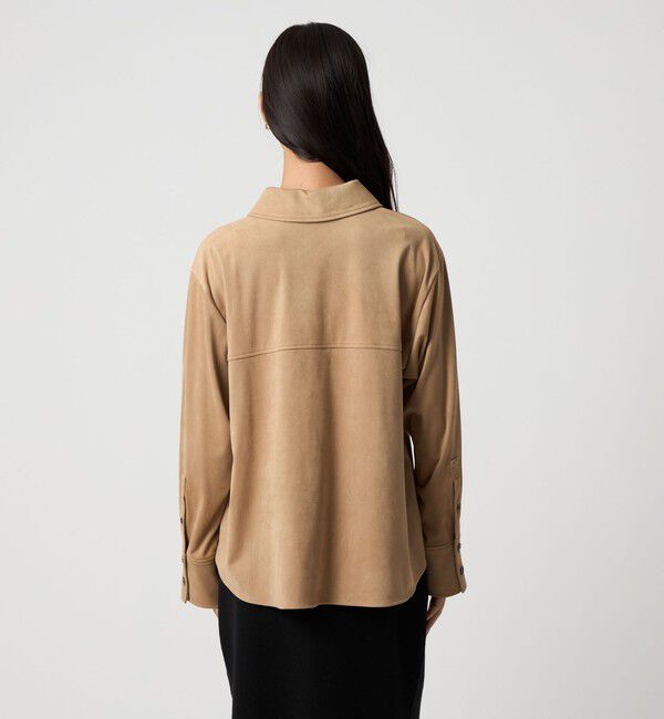 EMMEL REFINES「＜EMMEL REFINES＞EM スウェード ライク トロミ シャツ」|シャツ・ブラウス|