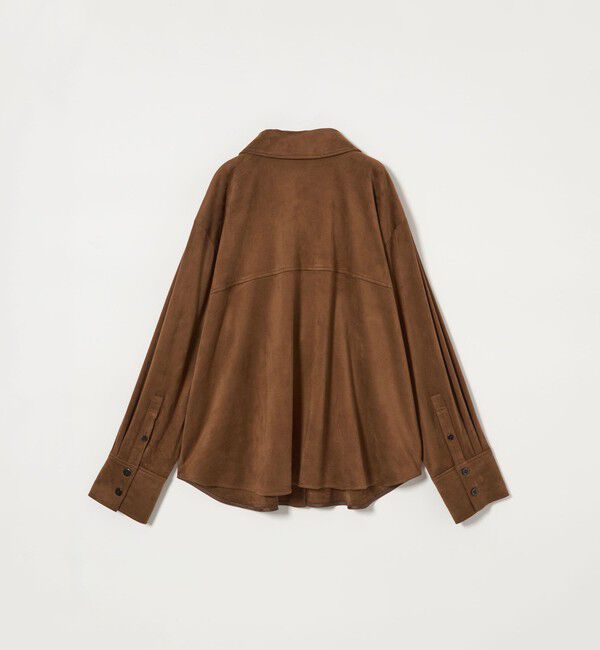 EMMEL REFINES「＜EMMEL REFINES＞EM スウェード ライク トロミ シャツ」|シャツ・ブラウス|