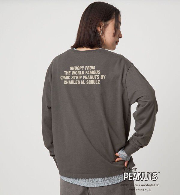 UNITED ARROWS green label relaxing「＜at ease＞PEANUTS ロングスリーブ カットソー」|Tシャツ・カットソー|