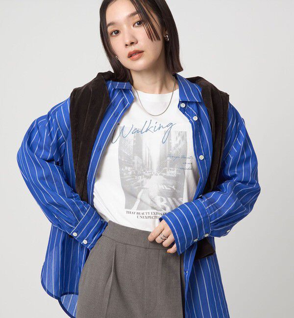 UNITED ARROWS green label relaxing「【WEB限定】＜at ease＞フォト ロングスリーブ Tシャツ」|Tシャツ・カットソー|その他1