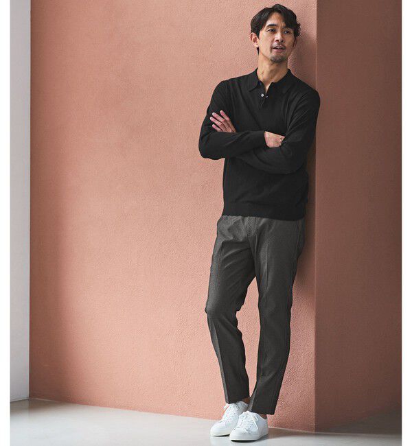 UNITED ARROWS green label relaxing「【WEB限定】JUST fit ジャケイン ニットポロ」|ニット・セーター|