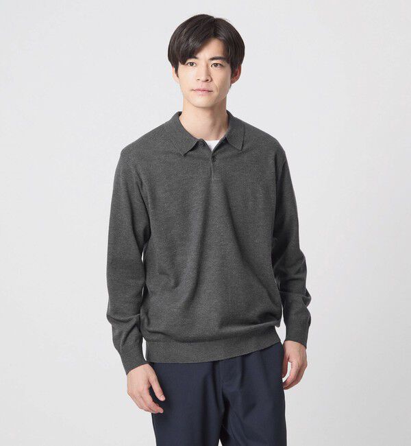 UNITED ARROWS green label relaxing「【WEB限定】JUST fit ジャケイン ニットポロ」|ニット・セーター|