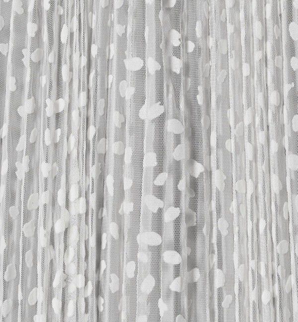 UNITED ARROWS green label relaxing「［size SHORT/TALLあり］2WAY チュール プリント プリーツ スカート」|フレア|