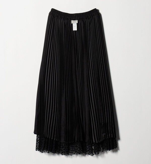 UNITED ARROWS green label relaxing「［size SHORT/TALLあり］2WAY チュール プリント プリーツ スカート」|フレア|