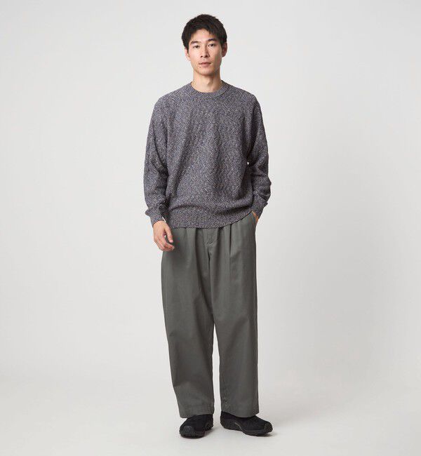 UNITED ARROWS green label relaxing「ジグザグ ミックス クルーネック ニット」|ニット・セーター|