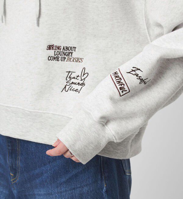 UNITED ARROWS green label relaxing「【WEB限定】＜at ease＞エンブロイダリ― フーディ―」|パーカー|