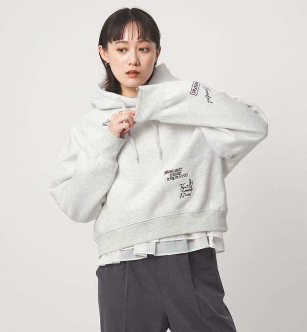 UNITED ARROWS green label relaxing「【WEB限定】＜at ease＞エンブロイダリ― フーディ―」|パーカー|