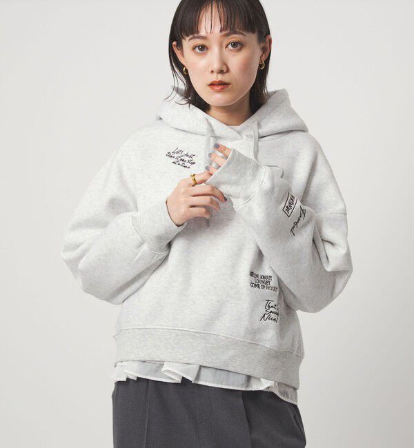 UNITED ARROWS green label relaxing「【WEB限定】＜at ease＞エンブロイダリ― フーディ―」|パーカー|