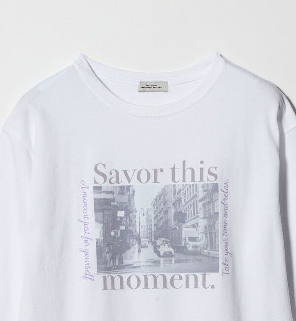 UNITED ARROWS green label relaxing「【WEB限定】＜at ease＞アソート フォト  ロングスリーブ カットソー」|Tシャツ・カットソー|