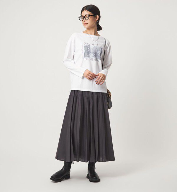 UNITED ARROWS green label relaxing「【WEB限定】＜at ease＞アソート フォト  ロングスリーブ カットソー」|Tシャツ・カットソー|