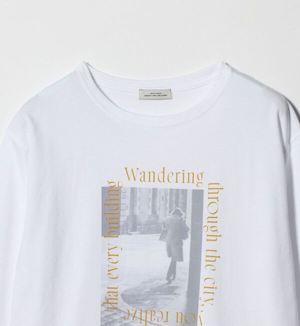 UNITED ARROWS green label relaxing「【WEB限定】＜at ease＞アソート フォト  ロングスリーブ カットソー」|Tシャツ・カットソー|
