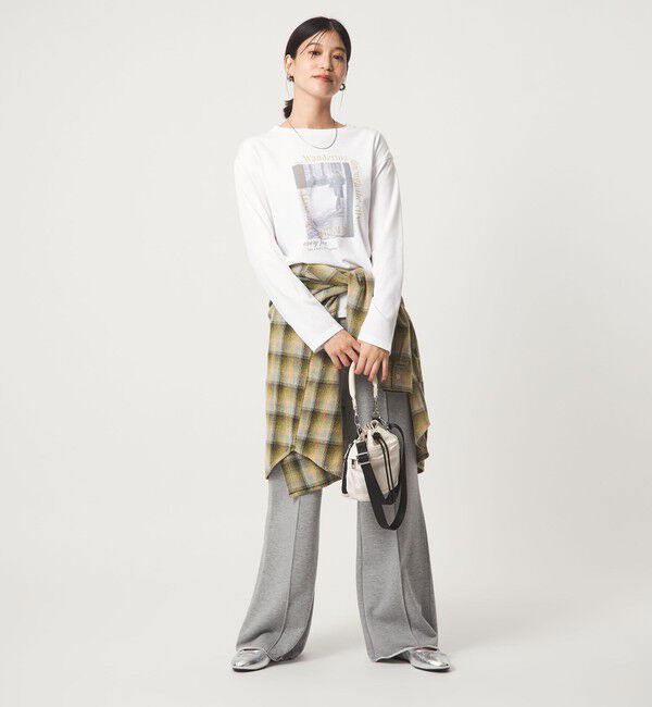 UNITED ARROWS green label relaxing「【WEB限定】＜at ease＞アソート フォト  ロングスリーブ カットソー」|Tシャツ・カットソー|