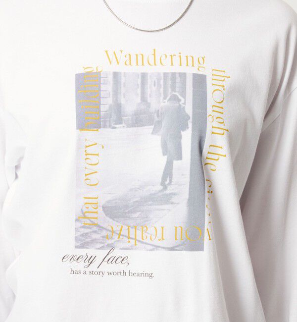 UNITED ARROWS green label relaxing「【WEB限定】＜at ease＞アソート フォト  ロングスリーブ カットソー」|Tシャツ・カットソー|