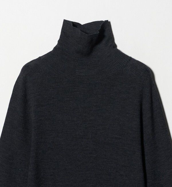 UNITED ARROWS green label relaxing「ウール シアー リブ タートルネック ニット ウォッシャブル」|ニット・セーター|