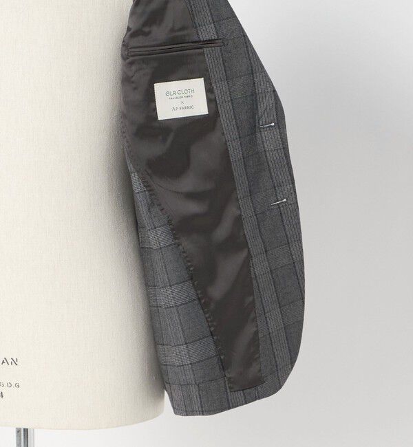 UNITED ARROWS green label relaxing「GLR CLOTH フラノ柄 2B RG ジャケット -ストレッチ-」|テーラードジャケット|