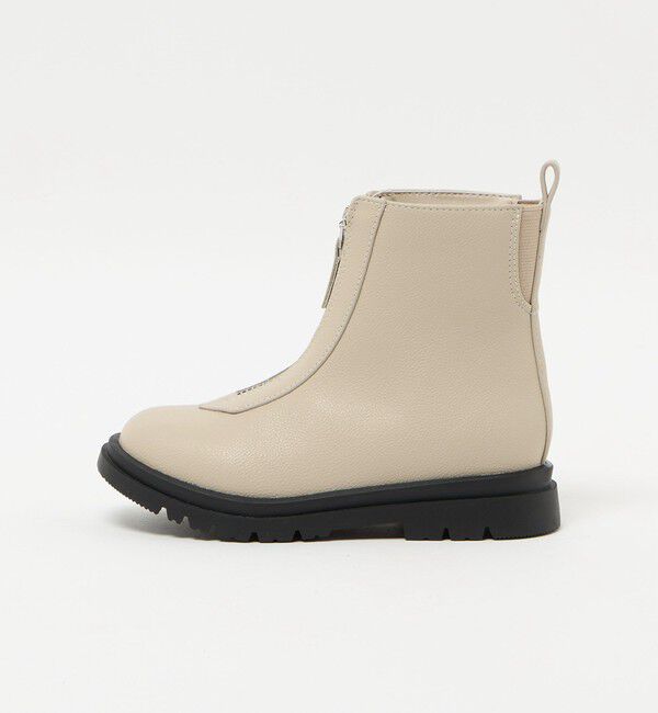 UNITED ARROWS green label relaxing「センタージップ ショートブーツ / キッズ  17cm-23cm」|その他|BEIGE