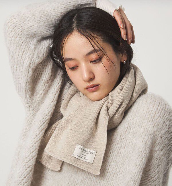 UNITED ARROWS green label relaxing「【別注】＜Johnstons of Elgin＞ニット マフラー」|ストール|