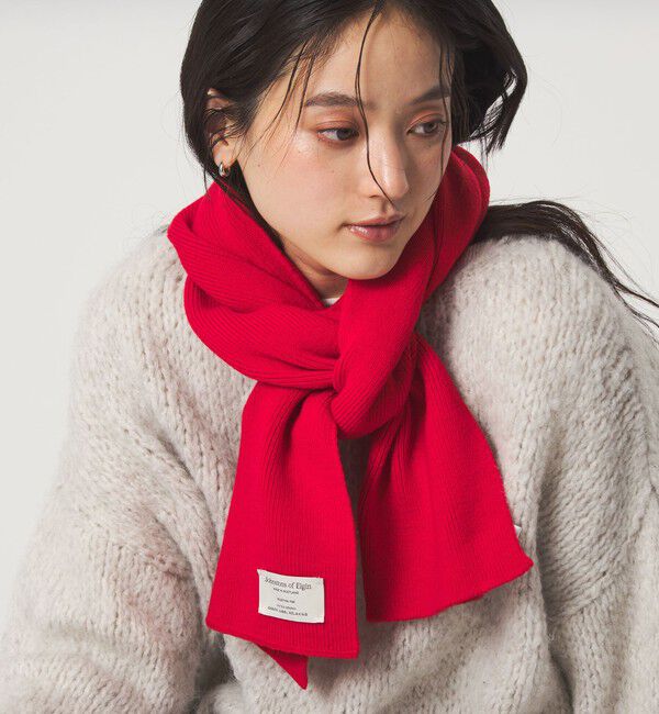 UNITED ARROWS green label relaxing「【別注】＜Johnstons of Elgin＞ニット マフラー」|ストール|