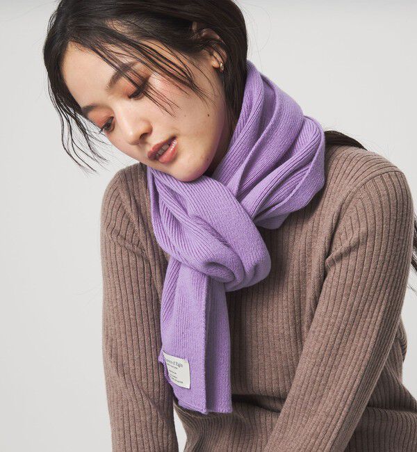 UNITED ARROWS green label relaxing「【別注】＜Johnstons of Elgin＞ニット マフラー」|ストール|