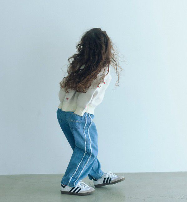 UNITED ARROWS green label relaxing「フリンジデザイン デニム パンツ / キッズ  100cm-160cm」|デニム|