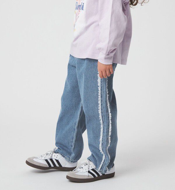 UNITED ARROWS green label relaxing「フリンジデザイン デニム パンツ / キッズ  100cm-160cm」|デニム|