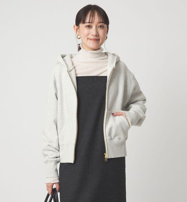 UNITED ARROWS green label relaxing「ダブルジップ フーディー」|パーカー|MD.GRAY