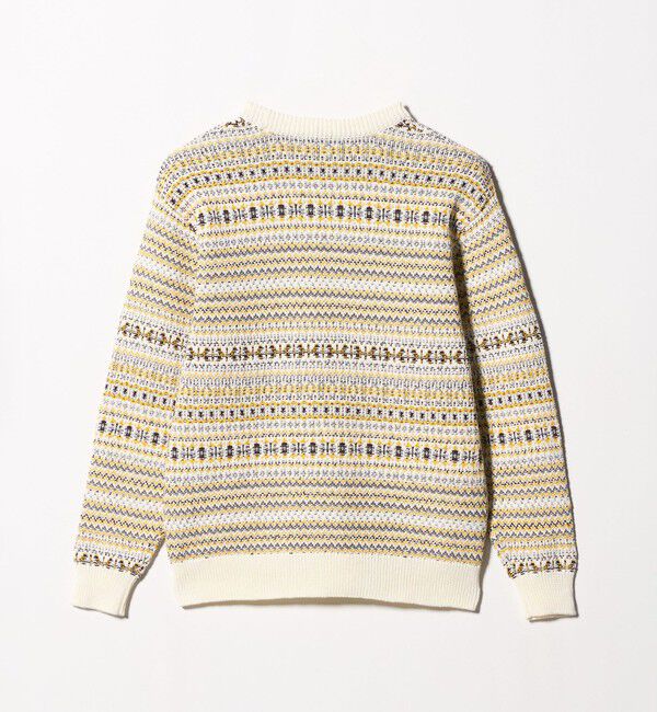 UNITED ARROWS green label relaxing「コットン フェアアイル シングルジャガード クルーネック ニット」|ニット・セーター|