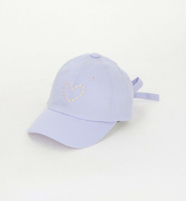 UNITED ARROWS green label relaxing「フラワーハート刺しゅう バックリボン キャップ / CAP / キッズ  」|キャップ・キャスケット|LILAC