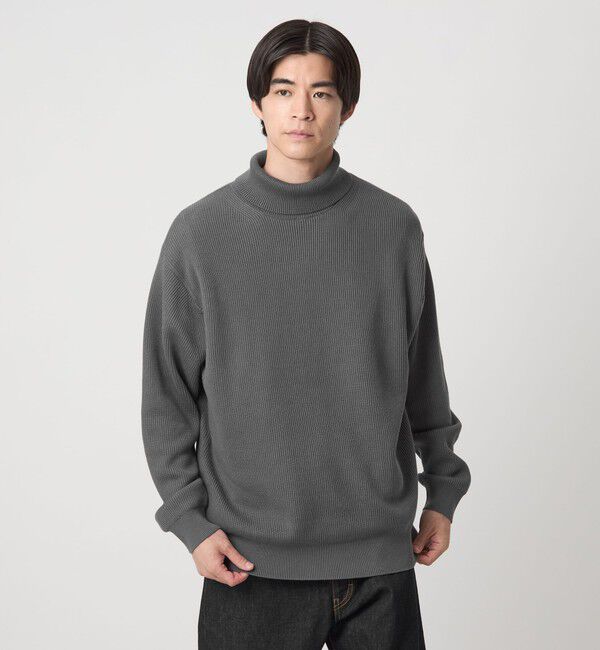 UNITED ARROWS green label relaxing「コットン アゼ タートル ネック ニット」|ニット・セーター|