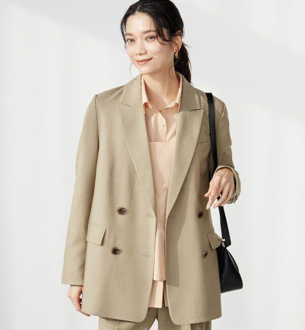 UNITED ARROWS green label relaxing「［size SHORTあり］ラミーブレンド ダブル ジャケット」|テーラードジャケット|