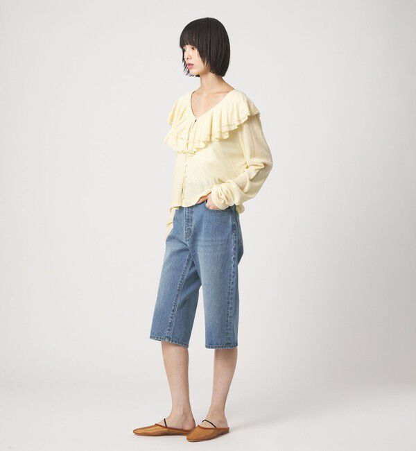 EMMEL REFINES「＜EMMEL REFINES＞EM デニム カプリ パンツ」|チノ|