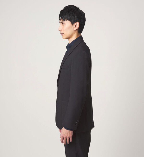 UNITED ARROWS green label relaxing「A+ ポリエステル シャークスキン 2B スタンダード セットアップ ジャケット -ウォッシャブル・ストレッチ-」|テーラードジャケット|