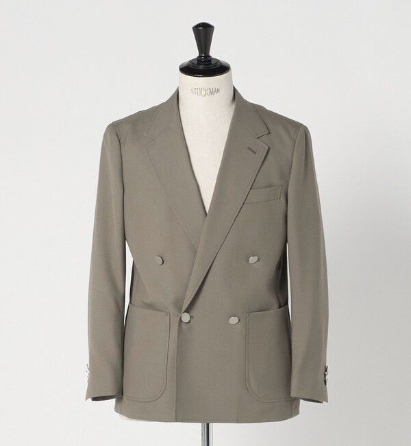UNITED ARROWS green label relaxing「TW トロピカル ダブルブレスト 4B ブレザー ジャケット」|テーラードジャケット|BEIGE