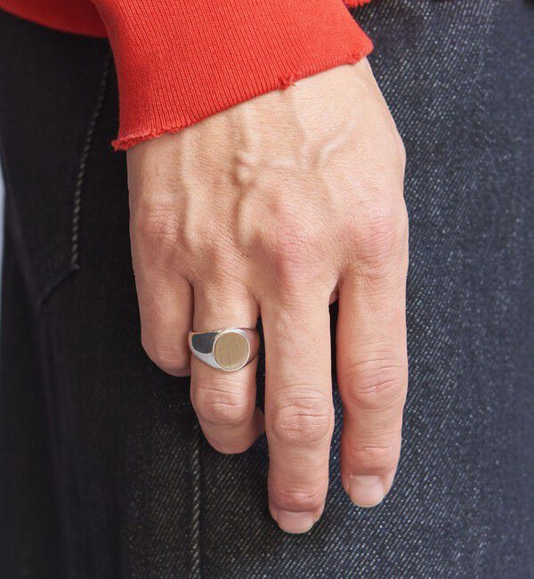 BEAUTY&YOUTH UNITED ARROWS「SILVER925 x BRASS シグネット リング」|リング|