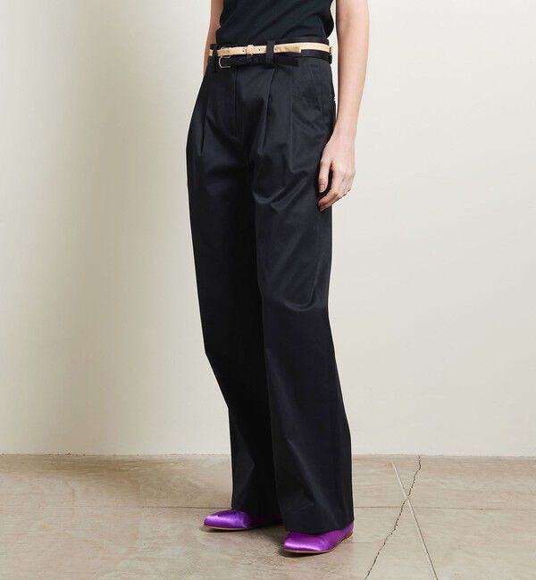 ATTISESSION「＜ATTISESSION＞ベルト 2タック ストレート パンツ」|その他|