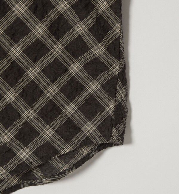 MONKEY TIME「バイアス シャーリング チェック シャツ」|シャツ・ブラウス|