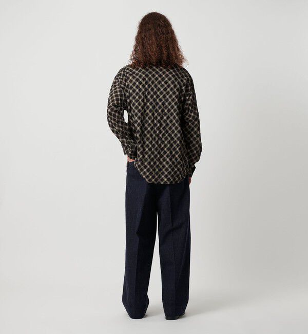 MONKEY TIME「バイアス シャーリング チェック シャツ」|シャツ・ブラウス|