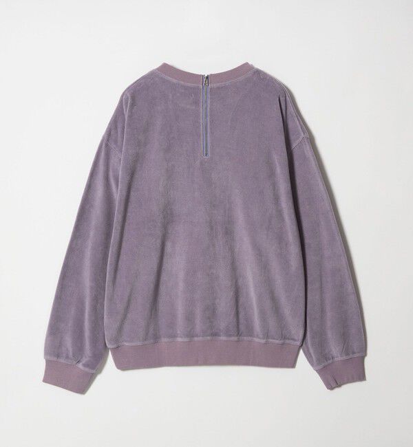 MONKEY TIME「オゾンウォッシュ ベロア バックジップ クルーネック」|Tシャツ・カットソー|