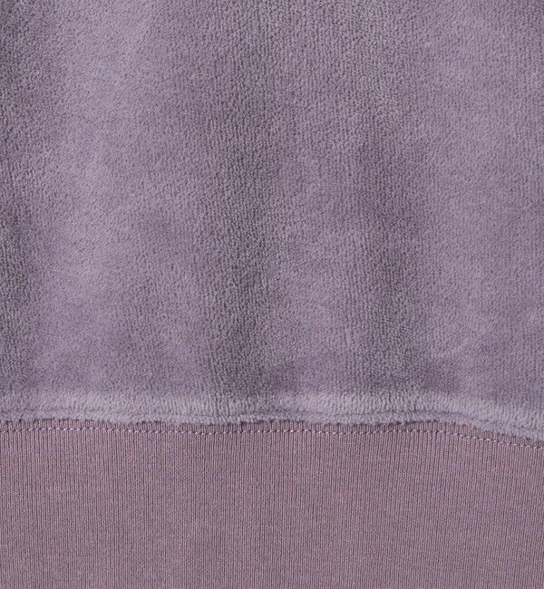 MONKEY TIME「オゾンウォッシュ ベロア バックジップ クルーネック」|Tシャツ・カットソー|